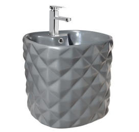 Matt Grey Wall Mounted Basin